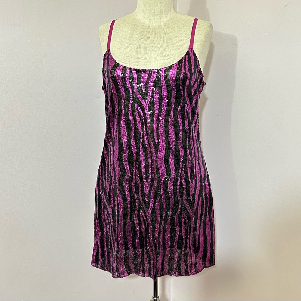 Intimately Free People Sequin Chemise Slip Dress M